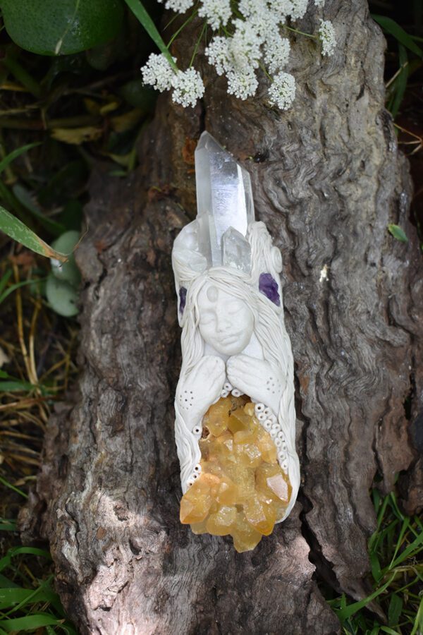 Golden Healer Goddess Wand