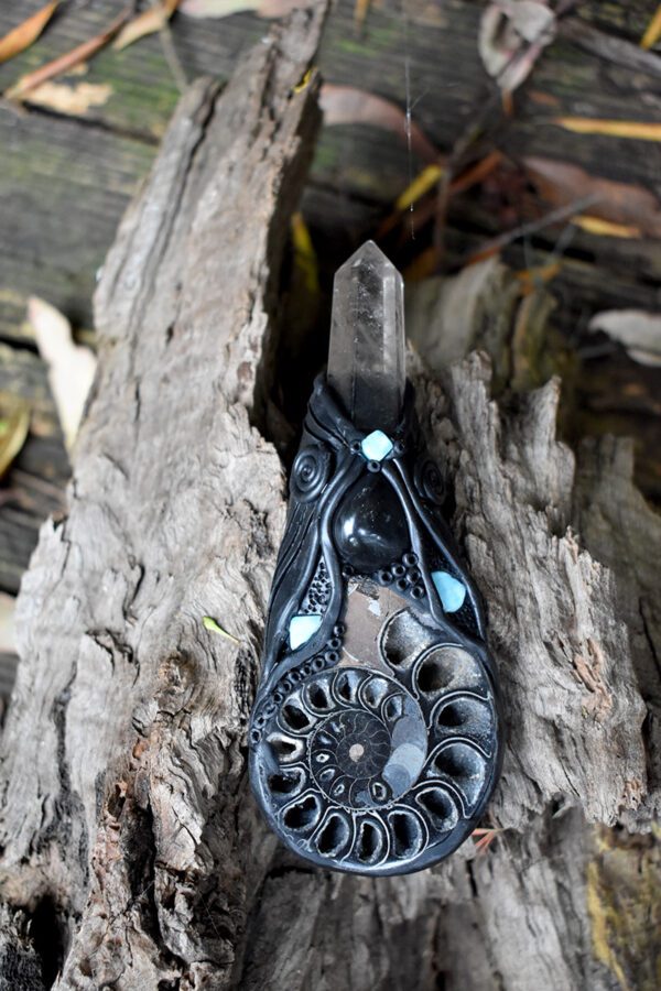 Black Ammonite Wand - Image 2