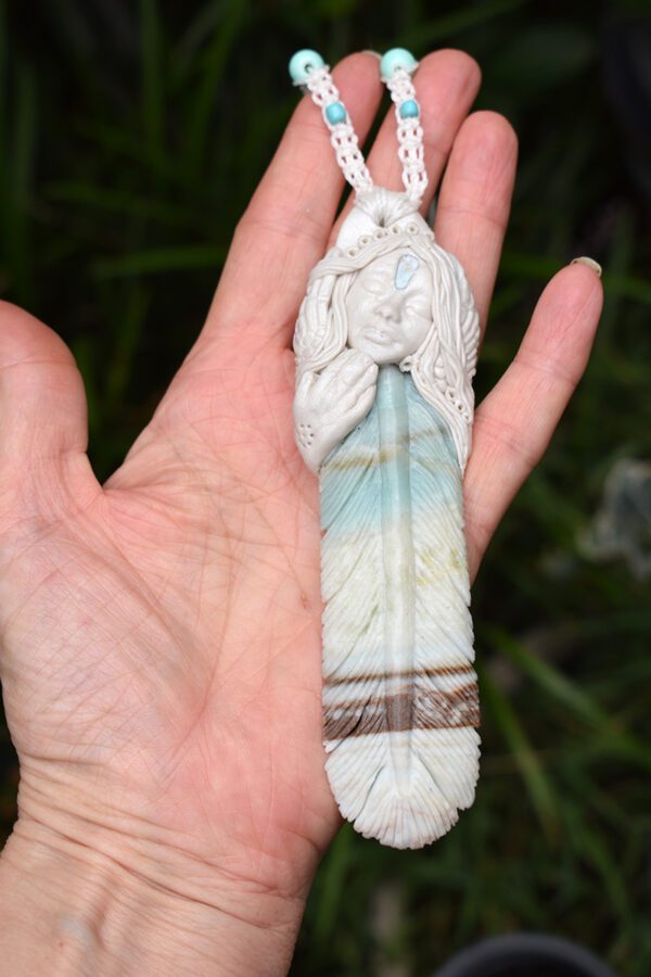 Amazonite Feather Goddess - Image 2