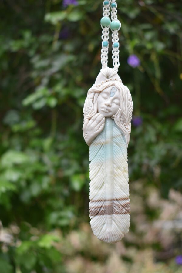 Amazonite Feather Goddess - Image 3