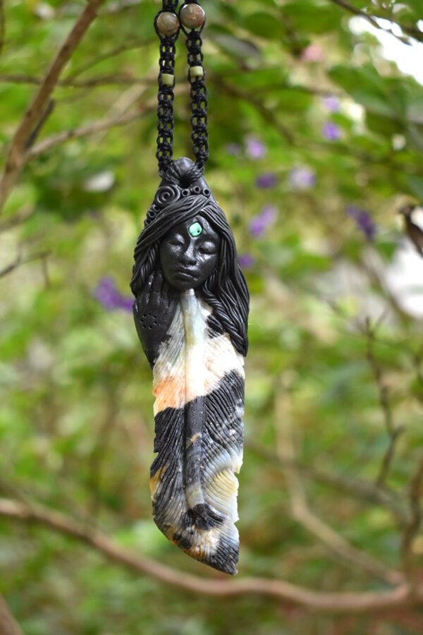 Tribal Feather Pendant